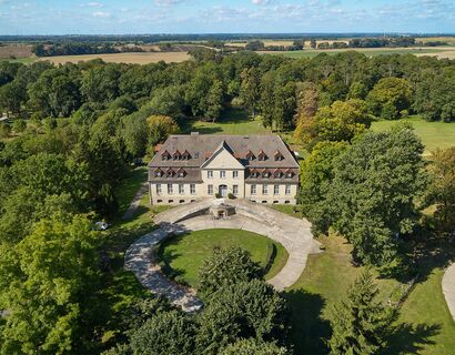 Aerial view of the Ramin estate house