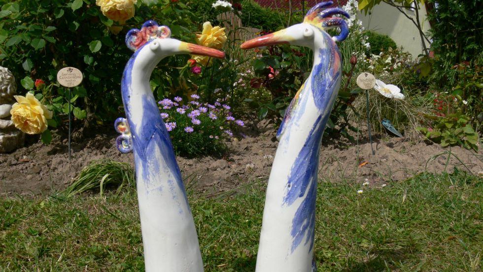 Tag der "Offenen Gärten" und "Treckeltied" im Rosengarten Schlemmin